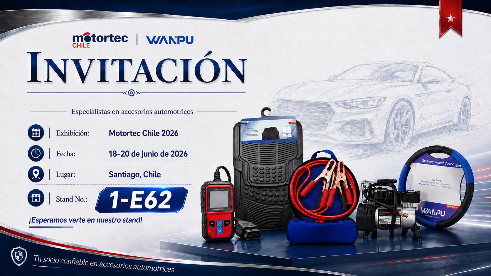 WANPU Motortec Chile 2026 — Booth 1-E62, Santiago